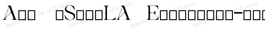 Ade11eSansLA0 Extrabold字体转换